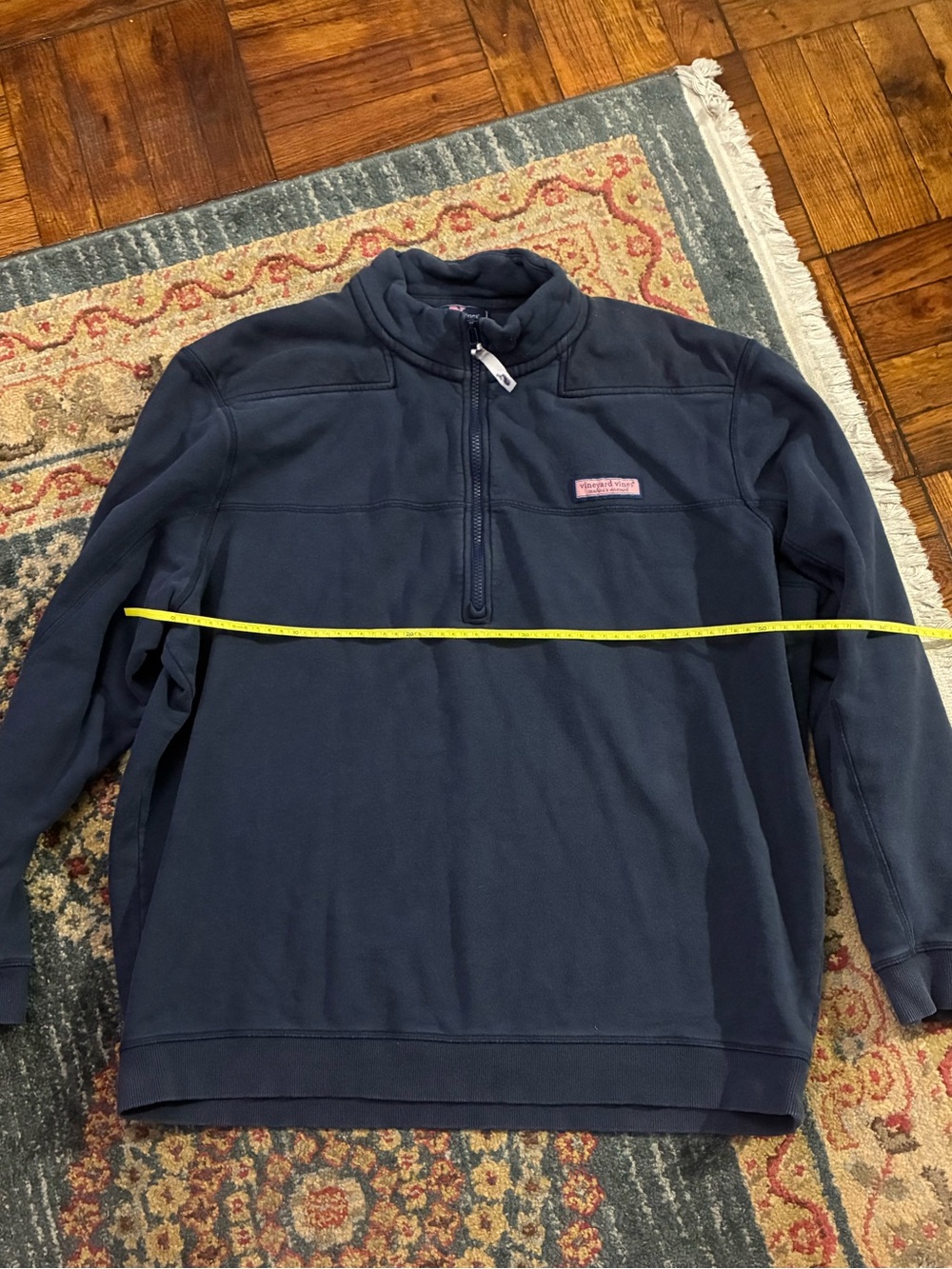Vineyard Vines Men's Navy Half-Zip Pullover Sweater